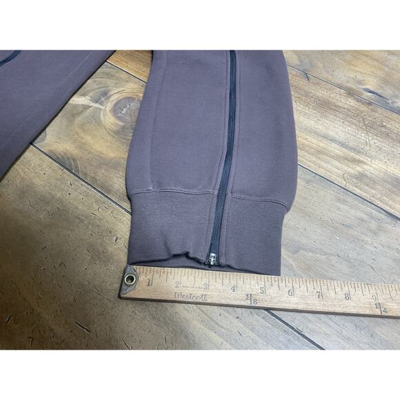 Nike Women's L Tech Fleece High-Waisted Slim Zip Pants Brown FN7129-237 - Picture 11 of 12